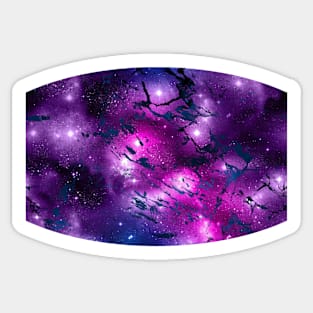 Galaxy Nebula Purple Sticker